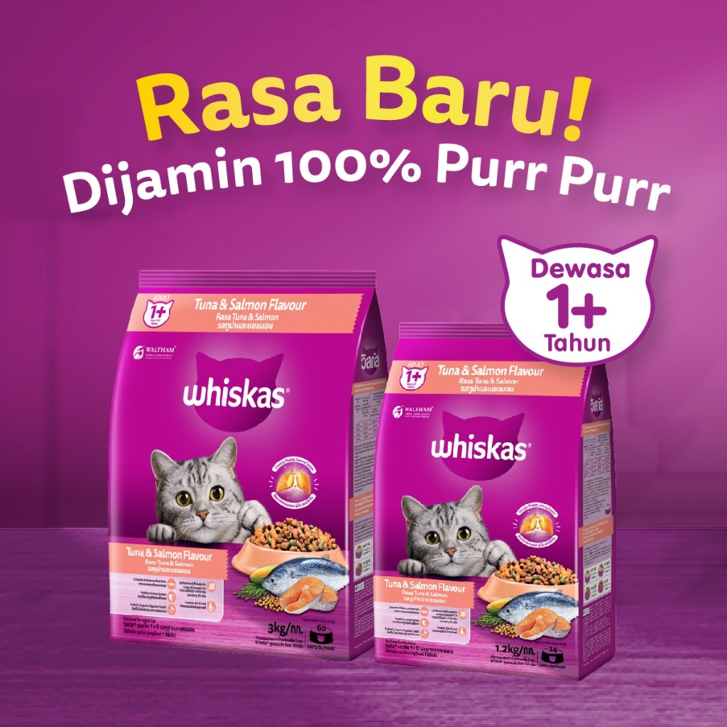 WHISKAS Makanan Kering untuk Kucing Dewasa Pilih Rasa 1.2kg - Gambar 6