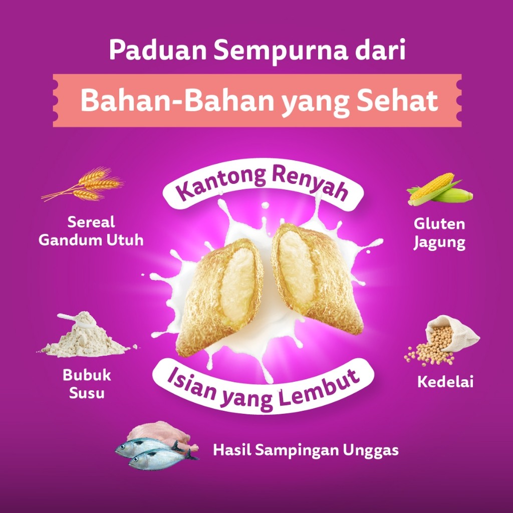 WHISKAS Junior Makanan Anak Kucing Kering Pilih Rasa 1.1kg - Gambar 4