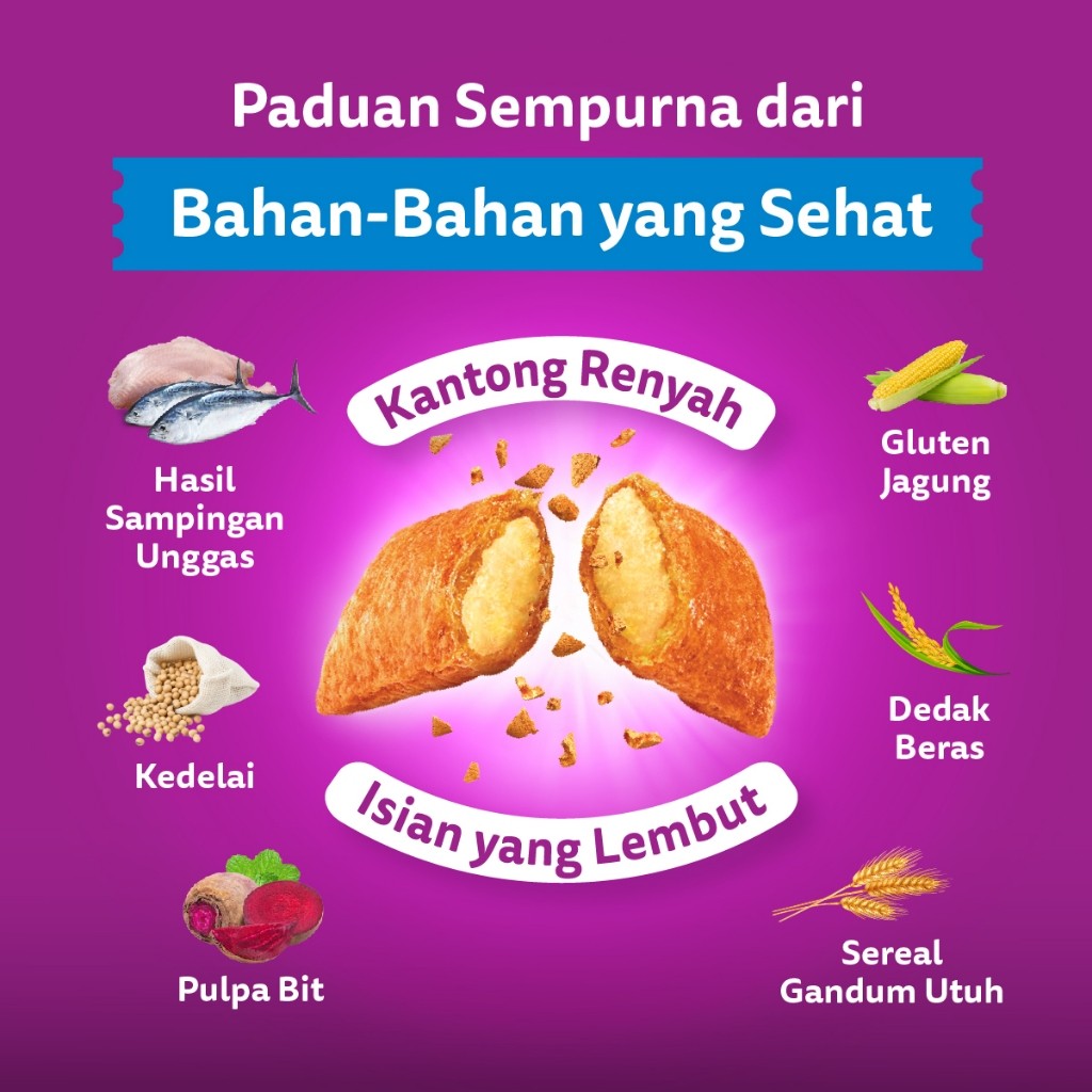 Whiskas Fungsional Makanan Kucing Kering Pilih Varian 450g - Gambar 3