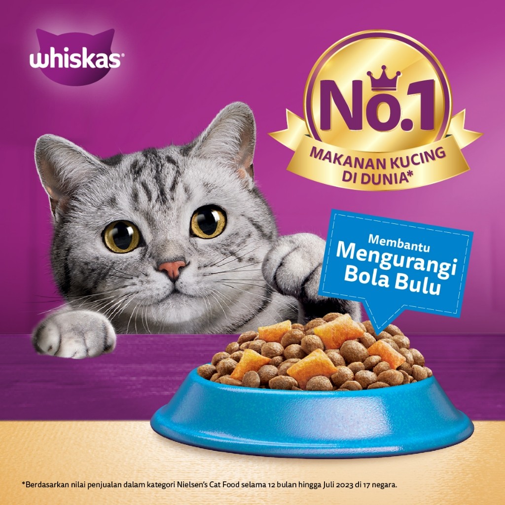 Whiskas Fungsional Makanan Kucing Kering Pilih Varian 450g - Gambar 1