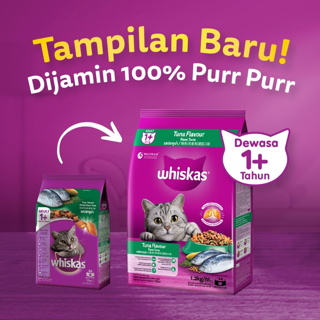 WHISKAS Makanan Kering untuk Kucing Dewasa Pilih Rasa 7kg - Gambar 7