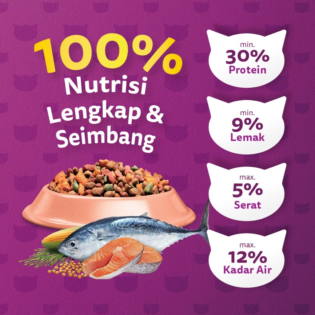 WHISKAS Makanan Kering untuk Kucing Dewasa Pilih Rasa 1.2kg - Gambar 5