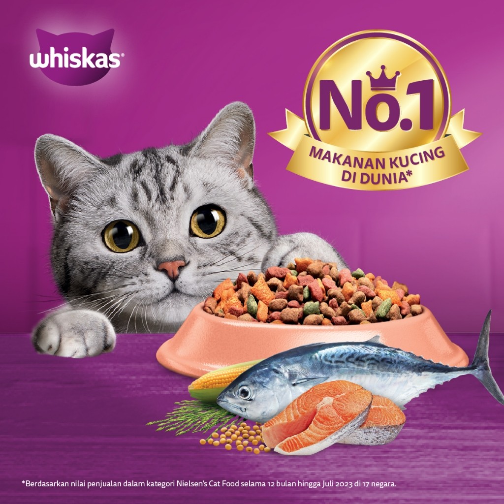 WHISKAS Makanan Kering untuk Kucing Dewasa Pilih Rasa 1.2kg - Gambar 2