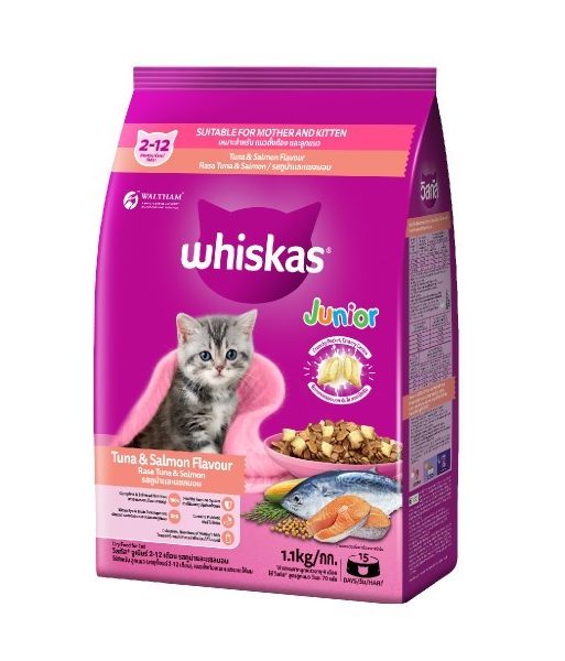 WHISKAS Junior Makanan Anak Kucing Kering Pilih Rasa 1.1kg