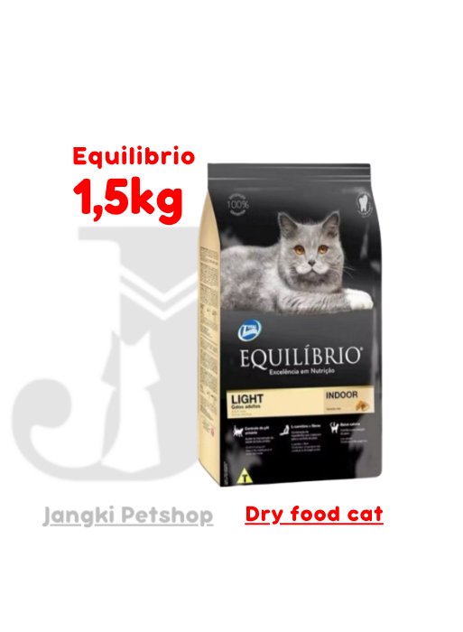Equilibrio Cat Adult Light Indoor 1,5 kg - Makanan Kering Kucing 1,5 kg