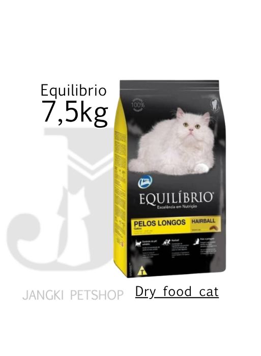 Equilibrio Cat Adult Longos 7,5 kg - Makanan Kering Kucing 7,5 kg