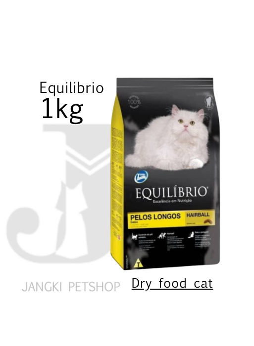 Equilibrio Cat Adult Longos 1 kg (Repack) - Makanan Kering Kucing 1 kg