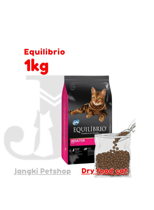 Equilibrio Cat Adult 1 Kg (Repack) - Makanan Kering Kucing 1 Kg