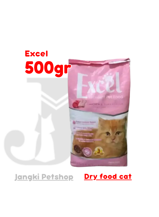 Excel Cat Mother & Kitten 500 gr - Makanan Kering Kucing 500 gr