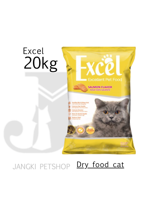 Excel Cat Salmon 20 kg (Kuning) - Makanan Kering Kucing 20 kg