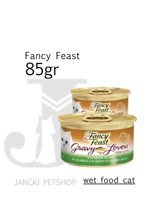 Fancy Feast Gravy Lovers Salmon 85gr - Makanan Kering Kucing 85gr