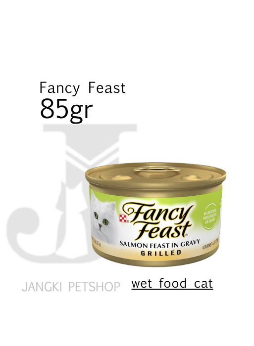 Fancy Feast Grilled Salmon Gravy 85gr - Makanan Kering Kucing 85gr