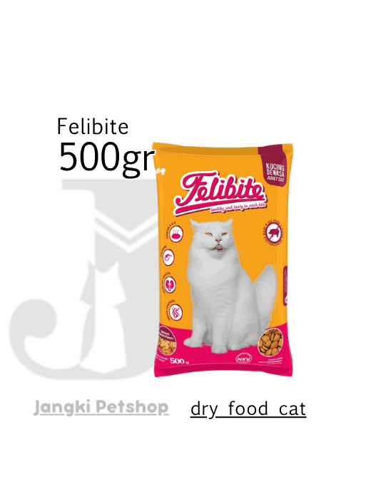 Felibite Cat Salmon 500 gr (Orange) - Makanan Kering Kucing 500 gr