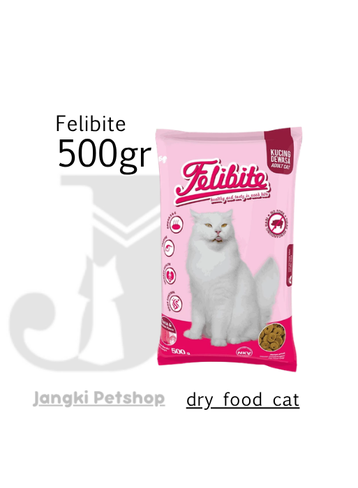 Felibite Cat Tuna 500 gr (Pink) - Makanan Kering Kucing 500 gr