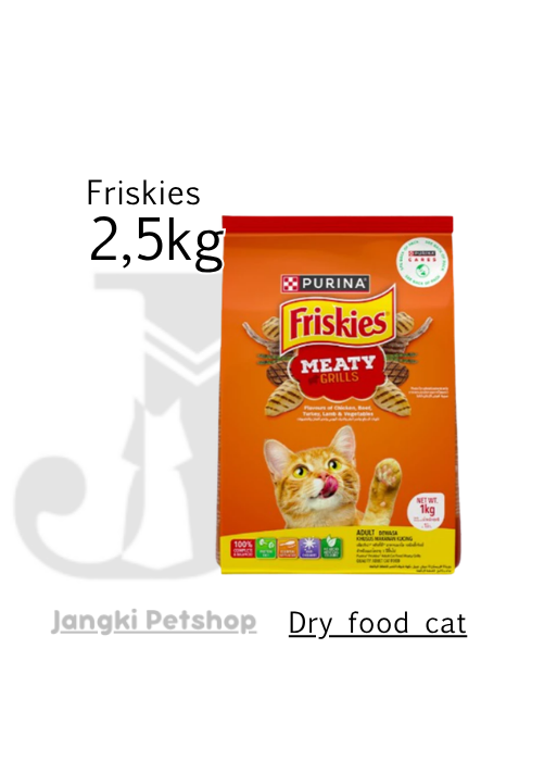 Friskies Adult Meat Grill 2,5 kg - Makanan Kering Kucing 2,5 kg