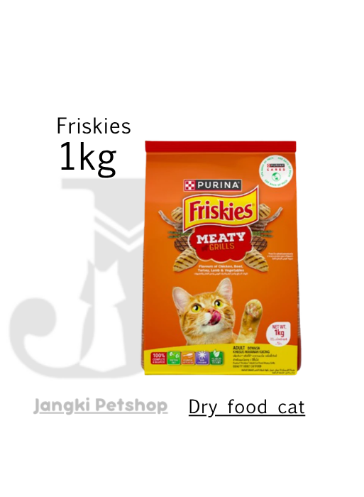 Friskies Adult Meat Grill 1 kg - Makanan Kering Kucing 1 kg