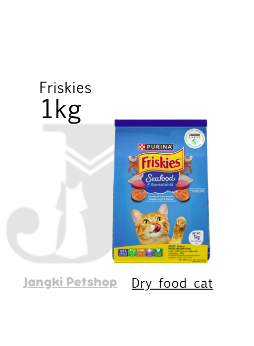 Friskies Adult Seafood Sensation 1 kg - Makanan Kering Kucing 1 kg