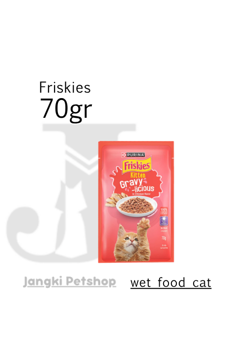 Friskies Pouch Kitten Chicken Gravy 70 gr - Makanan Pouch Kucing 70 gr