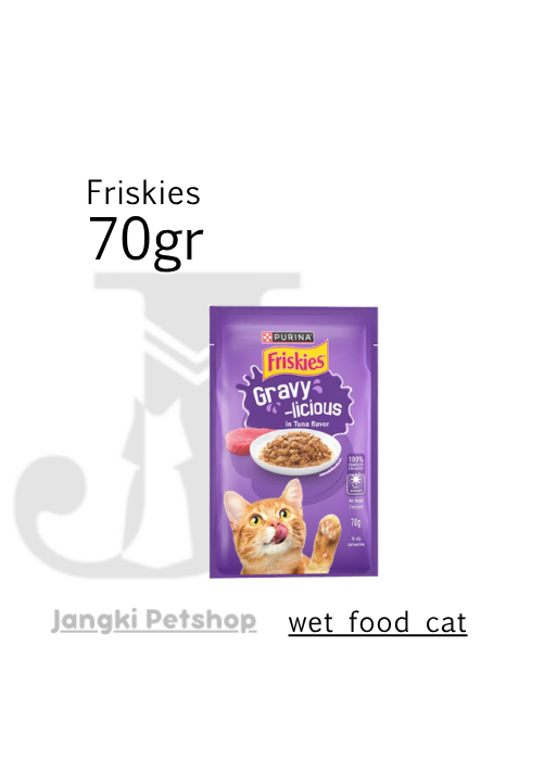 Friskies Pouch Adult Tuna Gravy 70 gr - Makanan Pouch Kucing 70 gr