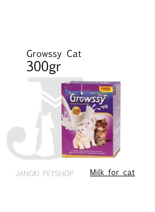 Growssy Cat 300 gr - Susu Kucing 30 gr
