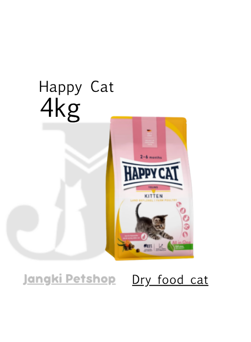 Happy Cat Kitten Poultry Gelfugel 4 kg - Makanan Kering Kucing 4 kg