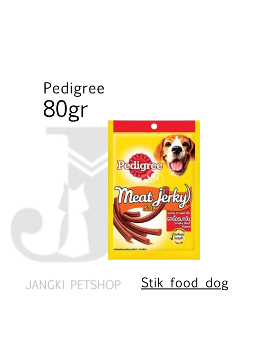 Jerky Strip Smoked Beef 80 gr - Snack Anjing 80 gr