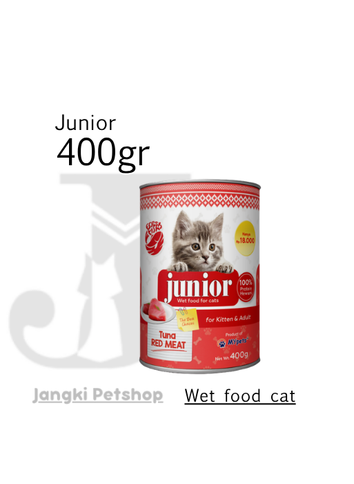 Junior Adult Tuna Red Meat 400 gr kl - Makanan Kaleng Kucing 400 gr