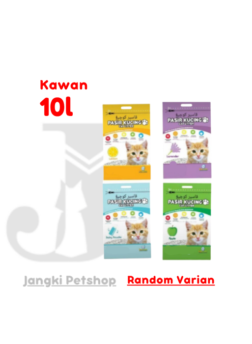 Kawan Cat Litter 10 L (Random Varian) - Pasir Kucing 10 L