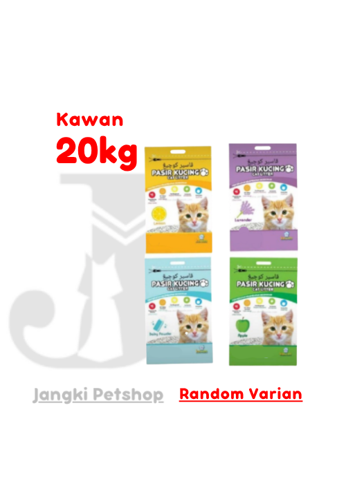 Kawan Cat Litter 20 kg (Random Varian) - Pasir Kucing 20 kg