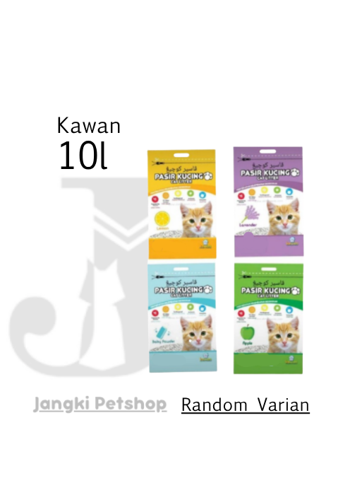 Kawan Cat Litter 10 L (Random Varian) - Pasir Kucing 10 L