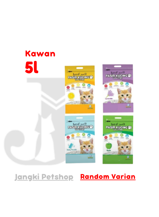 Kawan Cat Litter 5 L (Random Varian)- Pasir Kucing 5 L