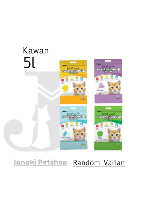 Kawan Cat Litter 5 L (Random Varian) - Pasir Kucing 5 L