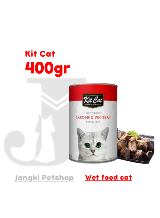 Kit Cat Sardine Whitebait 400 gr - Makanan Kering Kucing 400 gr