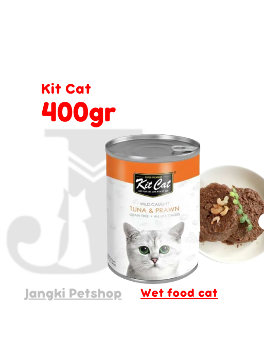 Kit Cat Tuna Prawn 400 gr - Makanan Kering Kucing 400 gr