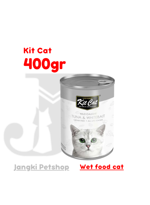 Kit Cat Tuna With Whitebait 400 gr - Makanan Kering Kucing 400 gr