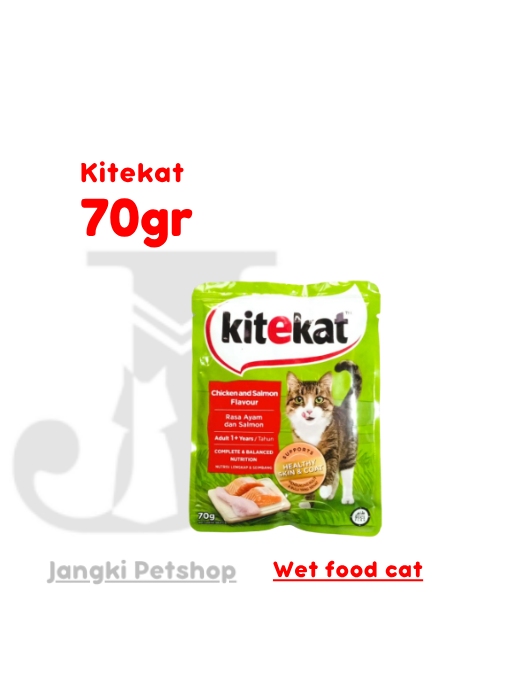 Kitekat Adult Chicken Salmon 70gr - Makanan Kering Kucing 70gr