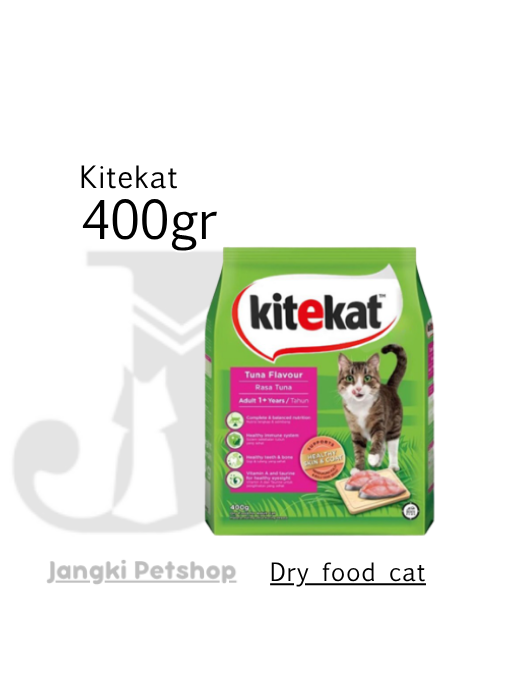 Kitekat Adult Tuna 400 gr - Makanan Kering Kucing 400 gr