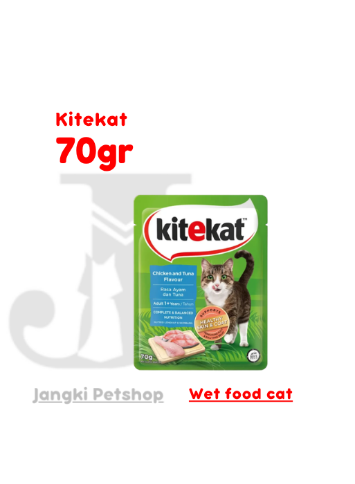 Kitekat Adult Chicken Tuna 70gr - Makanan Kering Kucing 70gr