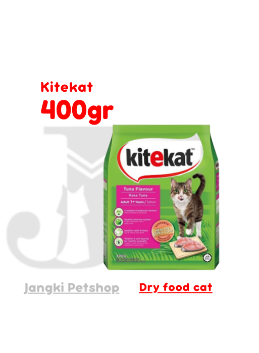 Kitekat Adult Tuna 400 gr - Makanan Kering Kucing 400 gr