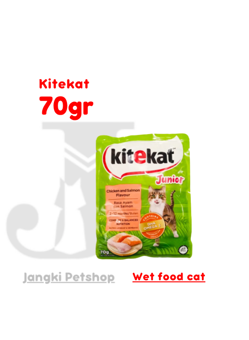 Kitekat Kitten Chicken Salmon 70gr - Makanan Kering Kucing 70gr