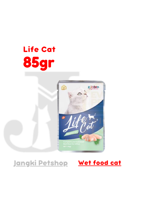 Life Cat Pouch Kitten Chicken 85 gr - Makanan Pouch Kucing 85 gr
