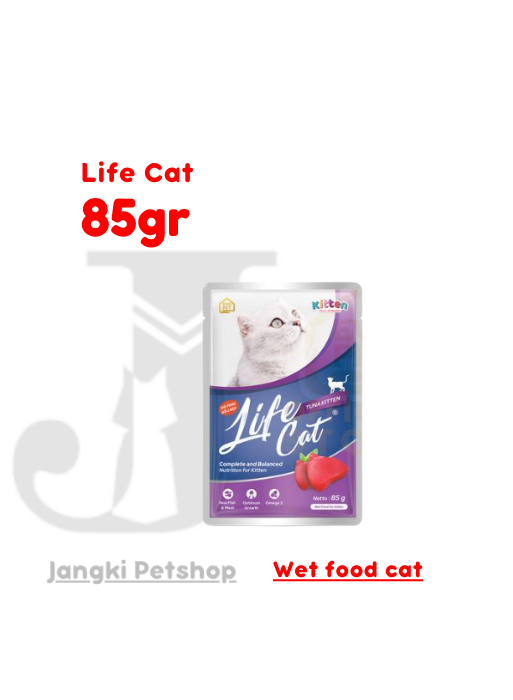 Life Cat Pouch Kitten Tuna 85 gr - Makanan Pouch Kucing 85 gr