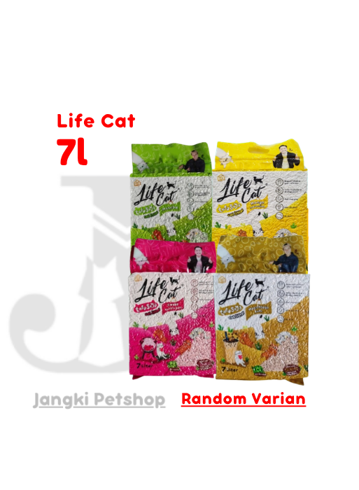Life Cat Tofu Soya (Varian Random) 7 L - Pasir Kucing 7 L