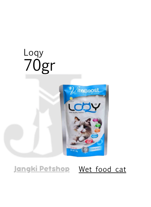 Loqy Pouch Chicken 70 gr - Makanan Pouch Kucing 70 gr