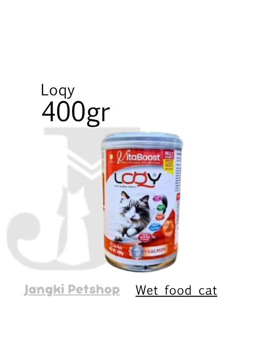 Loqy Salmon 400 gr - Makanan Kering Kucing 400 gr