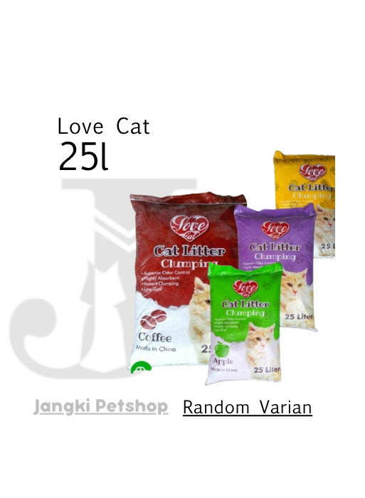 Love Cat Litter 25 L (Varian Random) - Pasir Kucing 25 L