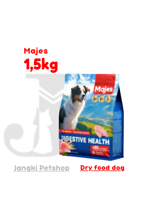 MAJES Dog Digestive Health - Chicken Feast 1,5 kg - Makanan Kering Anjing 1,5 kg