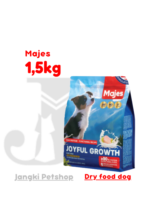 MAJES Dog Puppy Joyful Growth & Immune Boosting - Goat Milk 1,5 kg - Makanan Kering Anjing 1,5 kg