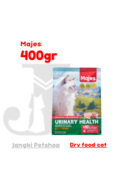 MAJES Cat Urinary Health - Chicken & Duck Feast 400 gr - Makanan Kering Kucing 400 gr