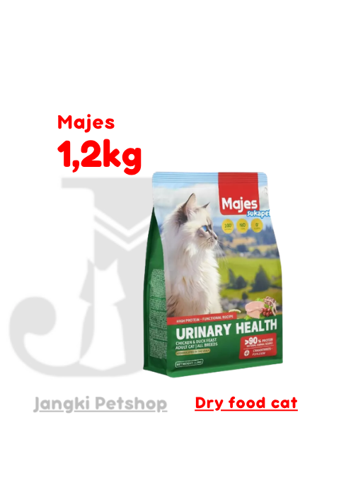 MAJES Cat Urinary Health - Chicken & Duck Feast 1,2 kg - Makanan Kering Kucing 1,2 kg